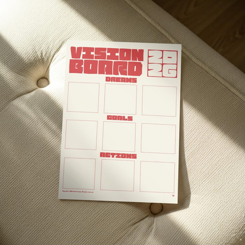 2026 January Aesthetic Calendar PDF | Planner &amp; Vision Boards ...