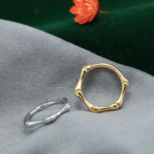 Nose Ring 16G Bone Shape Hoop Conch Rook Daith Helix Tragus Piercing Jewelry Surgical Steel Cartilage Earring Conch Hoop Earring