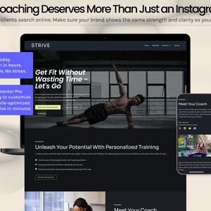 Personal Trainer Website Template for WordPress – Elementor Pro | Fitness Coaching | Mobile-Friendly & No Code