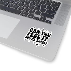 Spongebob Mr. Krabs Stickers: Glossy Vinyl Decals for Laptop, Water Bottle