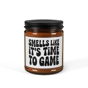 Game Night Scented Candle, Relaxing Aromatherapy, Ideal for Gamers, Home Decor, Gift Gamer Girl, Multiplayer Vibes