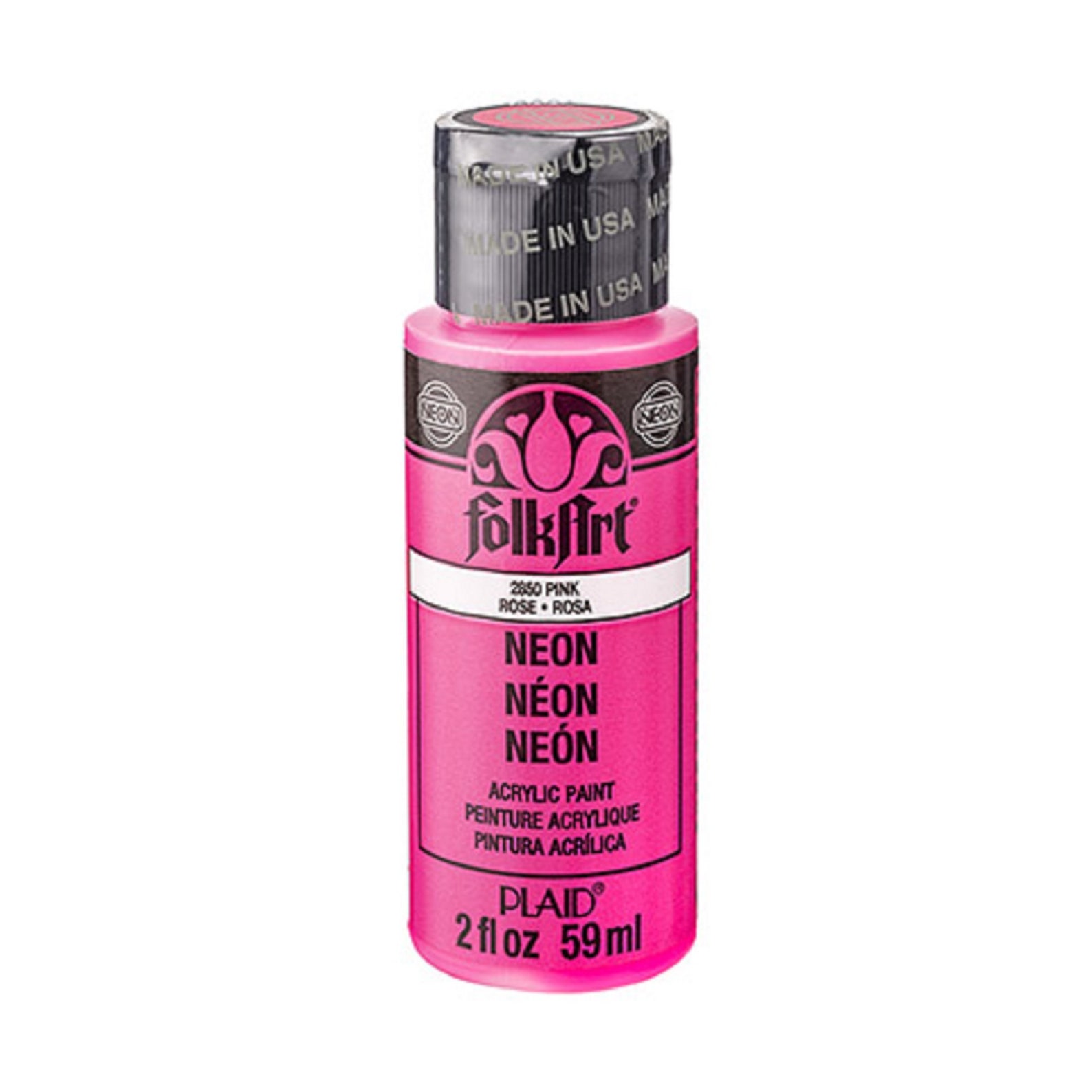 Neon Pink Acrylic Paint by FolkArt® 2 Oz Etsy