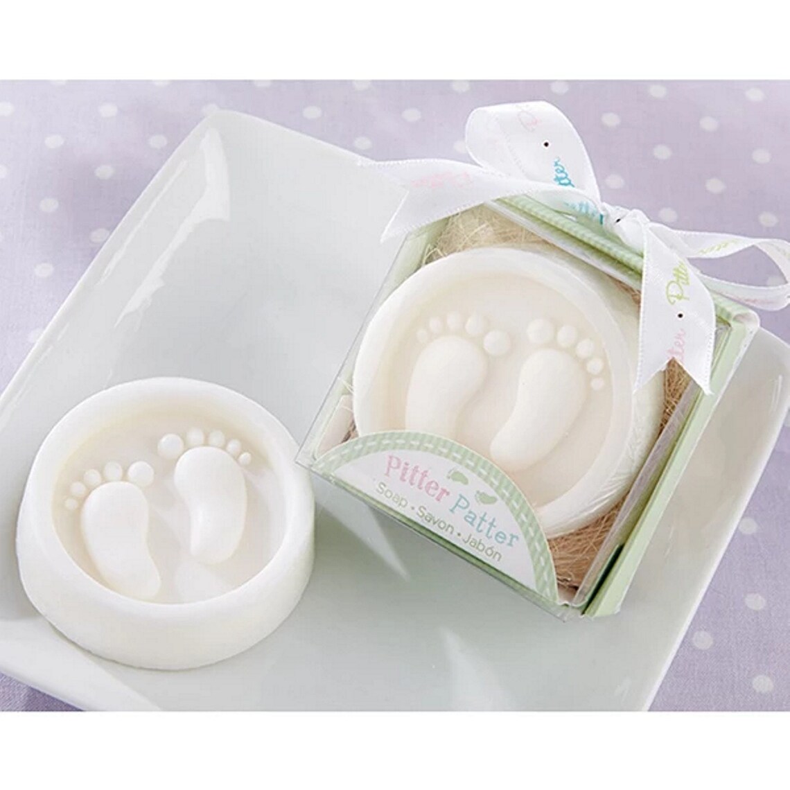 Baby Feet Soap Favor in Gift Box Available in Different Etsy