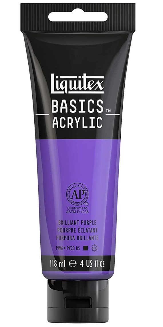 Brilliant Purple Acrylic Paint Liquitex® BASICS 4 Oz Tube Etsy
