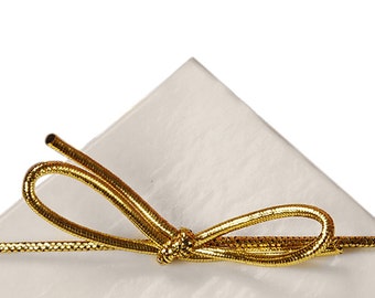 6 Gold Stretch Loops 50ct for Candy Boxes Jewelry Boxes 6 Gold Stretch Loops 50ct for Candy Boxes Jewelry Boxes