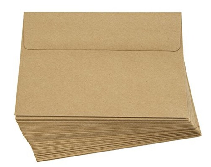 Kraft A7 Envelopes 5.25in. X 7.25in. 50 Pack - Etsy