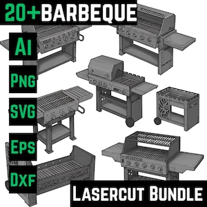 BBQ grills Designs - Charcoal BBQ Grills Lasercut designs - Lasercut Bundles - svg - png - eps - dxf - ai files for digital download -design