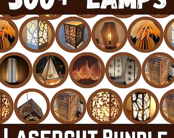300+ Lamps Laser Cut Files Bundle, Lamp Bundle, 3D & 2D Patterns, lasercut, CO2, CNC, Waterjet, Wood, Metal, Glass, ai, svg, dxf, eps, png