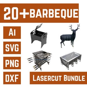 BBQ grills Designs - Charcoal BBQ Grills Lasercut designs - Lasercut Bundles - svg - png - eps - dxf - ai files for digital download -design