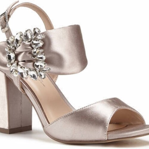 taupe bridal shoes