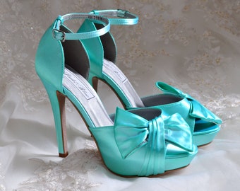 turquoise heels for wedding