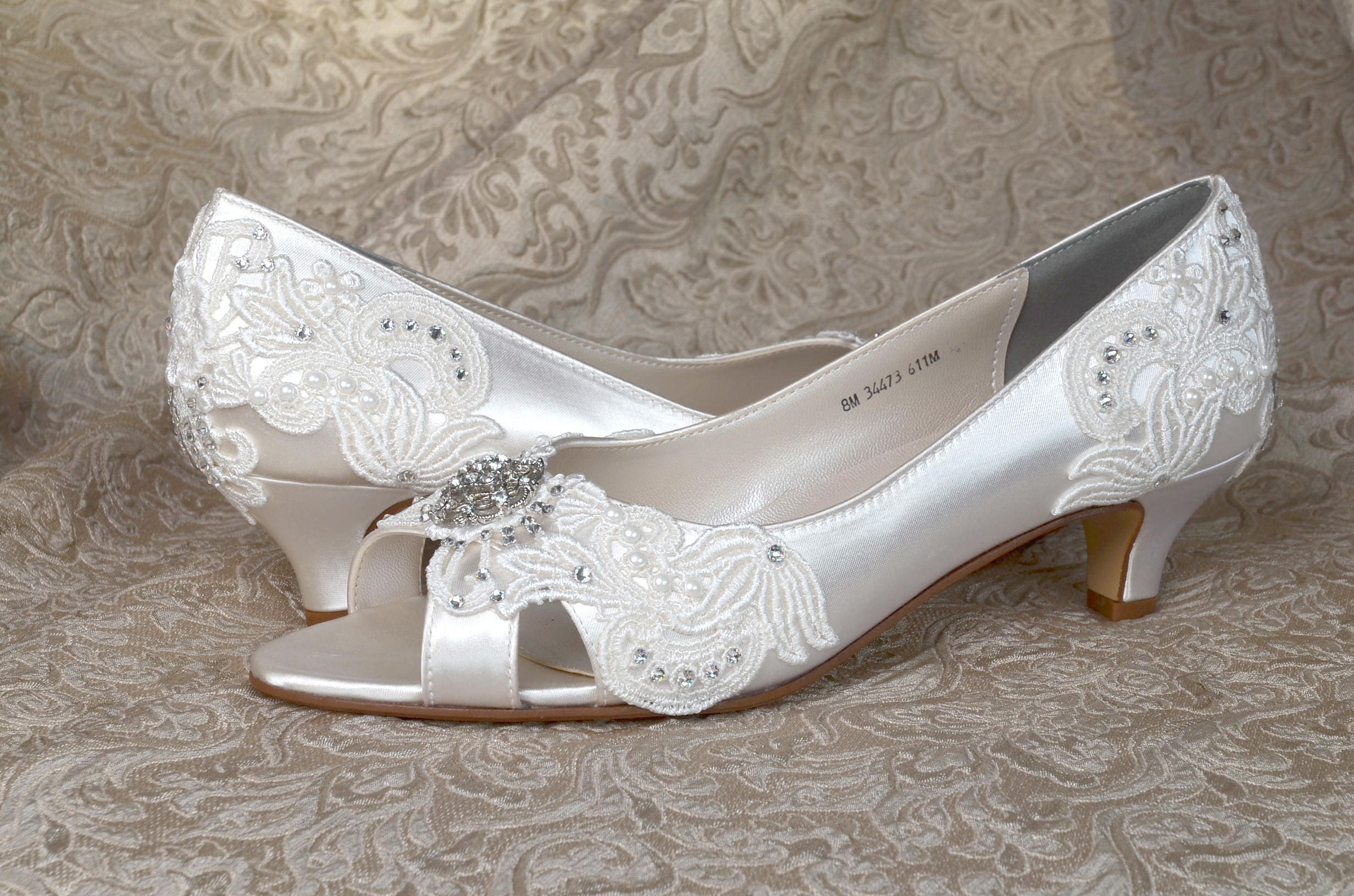 Color Wedding Shoes Free Custom Colors Low Heels Etsy