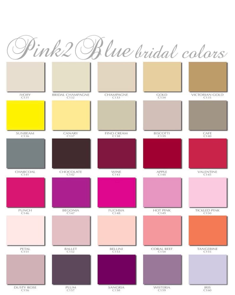 Match Wedding Color Swatch/FREE Custom Dye Service/Satin