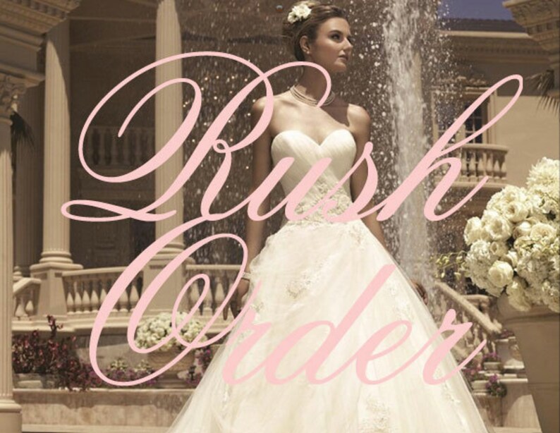 david's bridal rush order