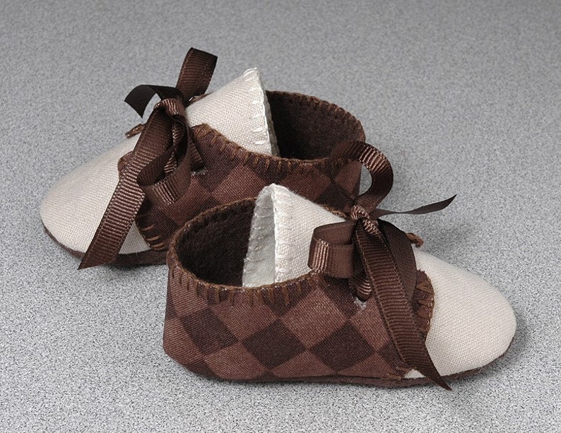 Pink2Blue's Lucas Baby Boy Golf Shoe/Booties. Brown Etsy