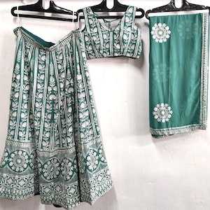 designer party wear lehenga choli with embroidery work dupatta for women lehenga wedding lehenga reception lehenga for women..