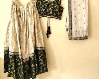 Sequence Lehenga Choli: Indian Wedding Wear, Semi-Stitched