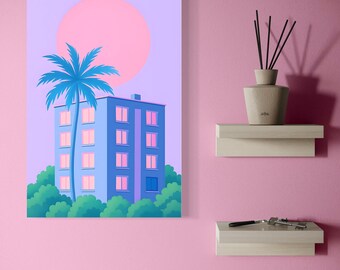 Sunset Apartment - Digital Print