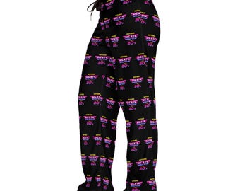 80s Retro Pajama Pants: Women's Vintage Style Lounge Wear