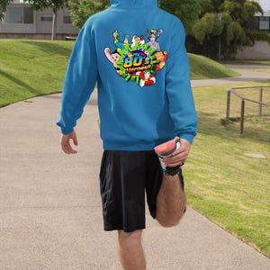 80's Heroes Hoodie, Retro 80s Cartoon Champion Hoodie, Vintage Hooded Sweatshirt, Unisex Streetwear, Gift for Cartoon Lovers