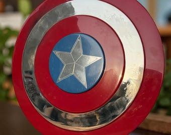 Captain America Metal Shield Replica | Steve Rogers Winter Soldier Prop | Halloween Costume