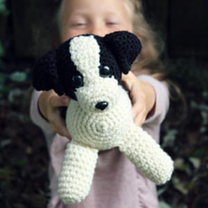 Dog Crochet Pattern Amigurumi Doll, Easy Crochet Animals Pattern, Dog Amigurumi Pattern, Stuffed Animals Patterns, Beginner Crochet Dog Gift