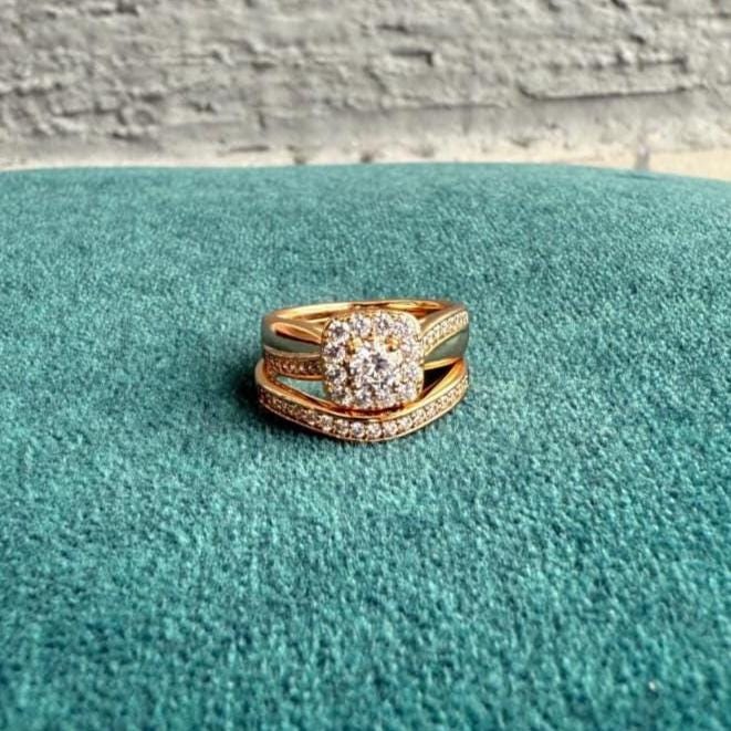 Heizbar Rubin Edelstein Mit 18k Weiß Vergoldet Silber Herren Ring #1769