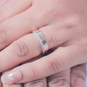 Round Moissanite Diamond Bezel Band Ring Minimalist Tiny Diamond Wedding Band For Bridal Full Eternity Band Anniversary Band For Wife