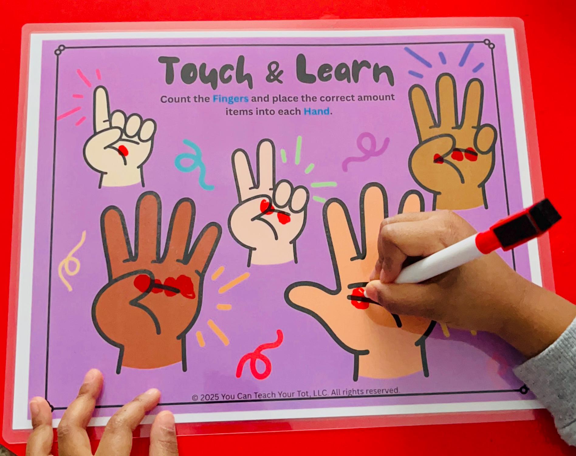 Inclusive Counting Hands Activity – Inclusive Math Activity, Fine Motor ...