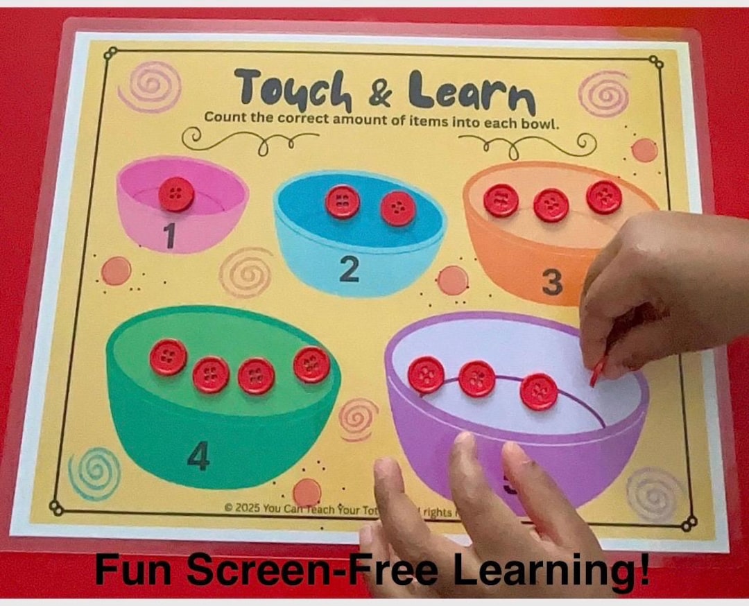 Counting Activity Mat Early Quantity Counting Activity for Preschoolers Toddlers | Early Math ...