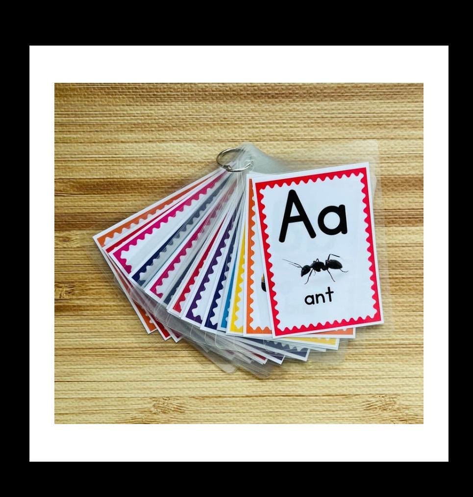 ABC Phonics Flash Cards With Real Photos: Toddler & Pre-k Learning - Etsy