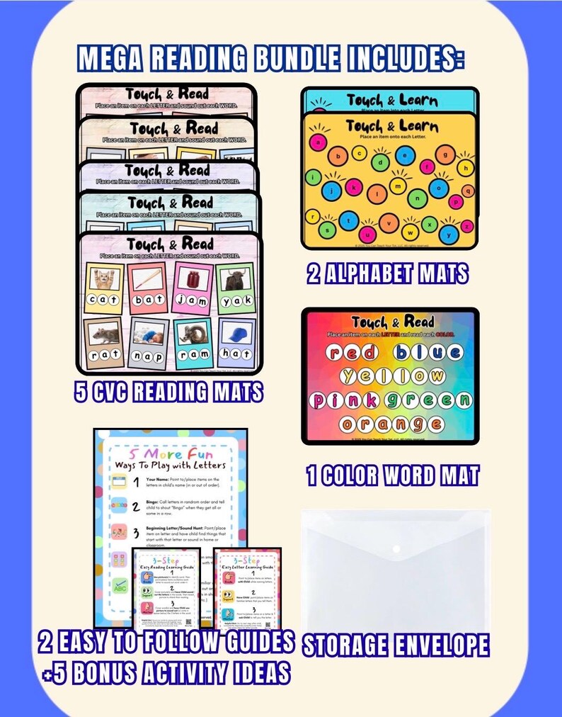 Early Reading Activities Mega Bundle | Learn to Read Starter Kit ...
