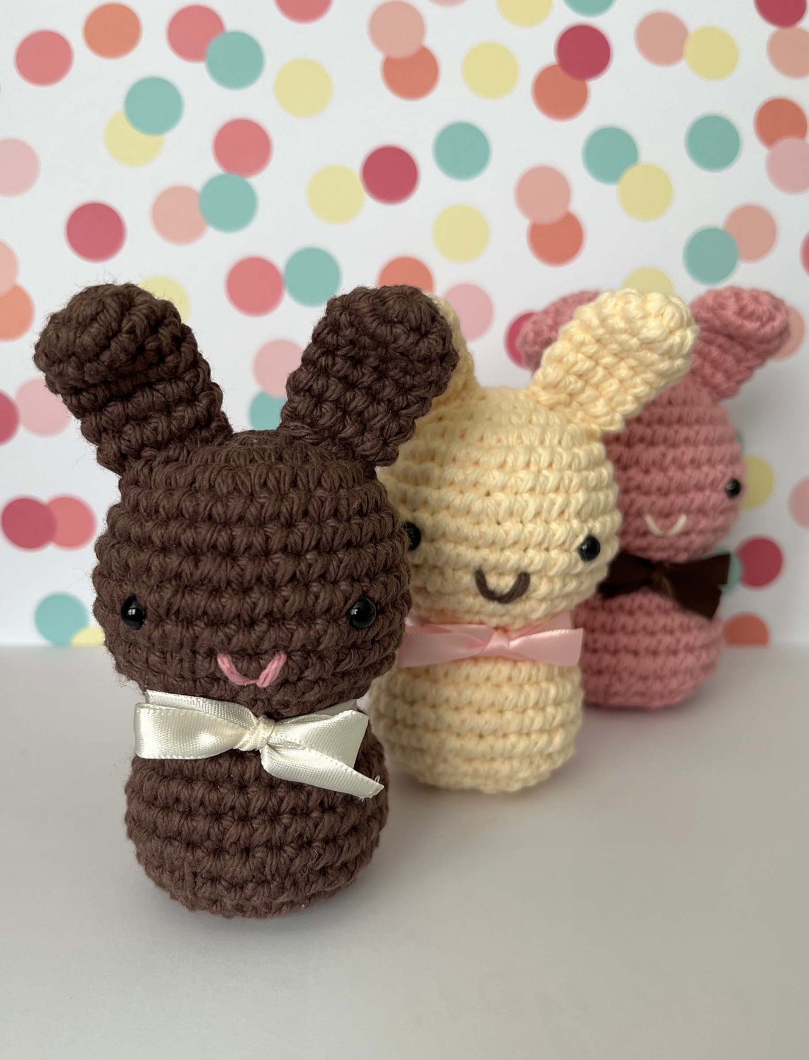 Vanilla Neapolitan Bunny-amigurumi Bunny - Etsy