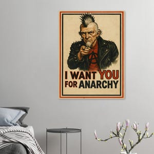 Punk Uncle Sam Anarchy Poster