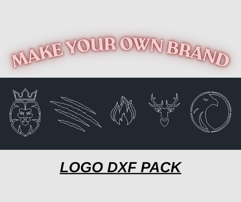 Logo DXF Bundle for CNC Laser Engraving | Animal Branding Pack DXF ...