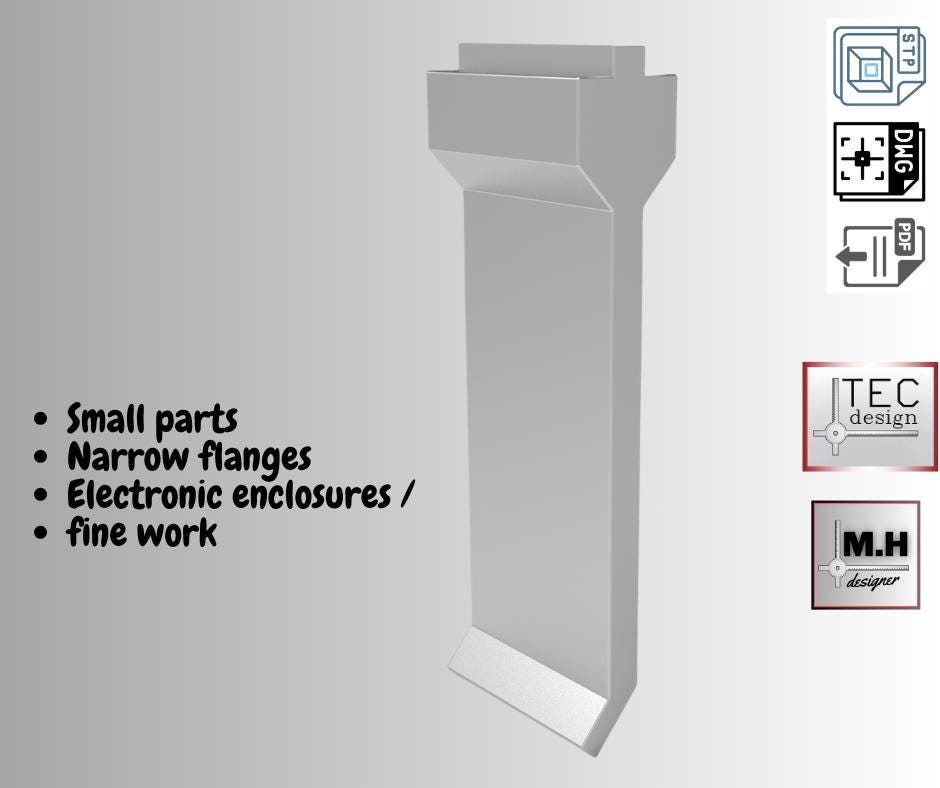 Type R Dxf Press Brake Die Set Dxf Bundle (3 Types) – Radius, Offset & Narrow ...