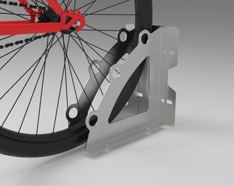 Bike Wheel Holder Stand Metal, Adjustable Bicycle Rack, Motorcycle Wheel Chock, Laser Cut & Press Brake Design, DXF DWG Files