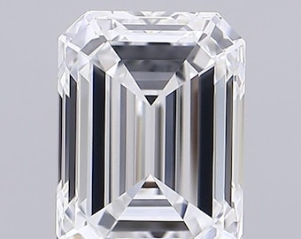 Emerald Cut Lab Grown Loose  Diamond | D-E-F Color, VVS-VS Clarity | IGI Certified
