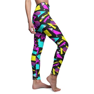 80s Leggings, 80s Pattern Leggings, 90s Leggings, 90s Pattern Leggings, 80s  Party Outfit, 80s Yoga Pants -  Canada