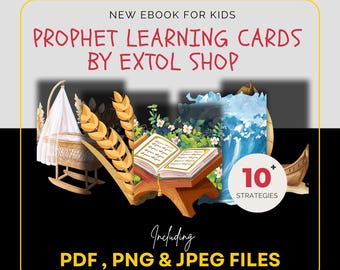 Lernkarten zu den Propheten des Islam | PNG, JPG, PDF | Islamisches Lernen | Extol Shop | Digitaldruck | Sofortiger Download