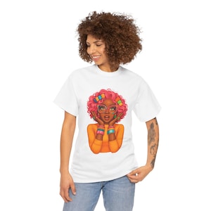 Vibrant Expression Graphic Tee: Unisex Heavy Cotton T-Shirt