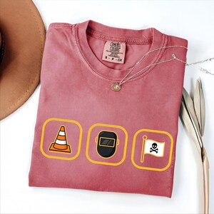Hoist The Traffic Cone T-Shirt in Comfort Colors | Pittsburgh 3 Icons Graphic Tee image 10