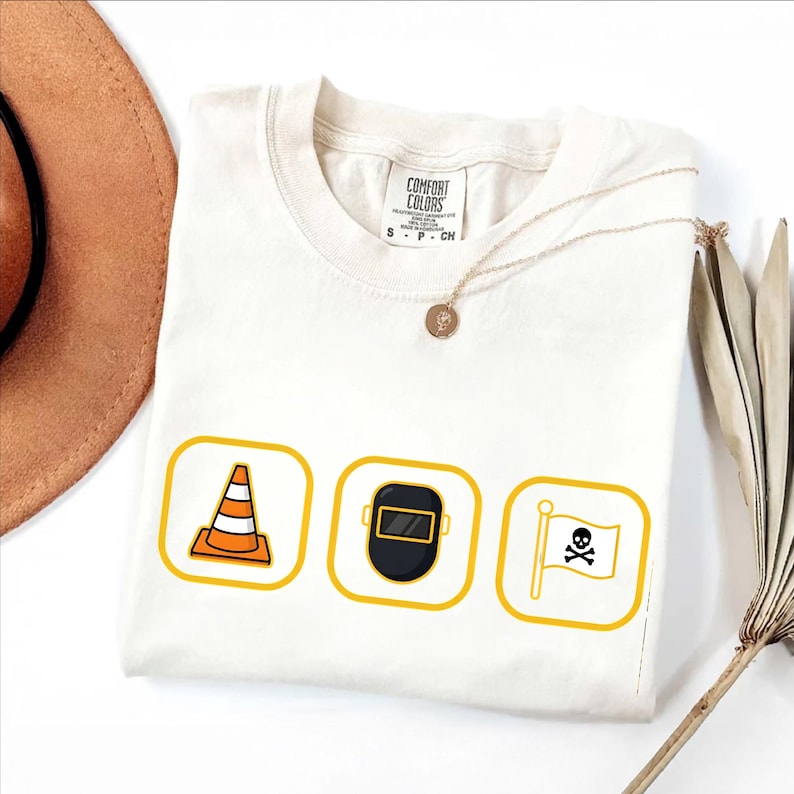 Hoist The Traffic Cone T-Shirt in Comfort Colors | Pittsburgh 3 Icons Graphic Tee image 1