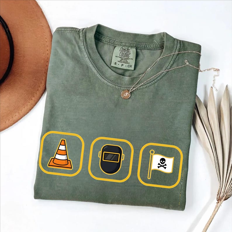 Hoist The Traffic Cone T-Shirt in Comfort Colors | Pittsburgh 3 Icons Graphic Tee image 4
