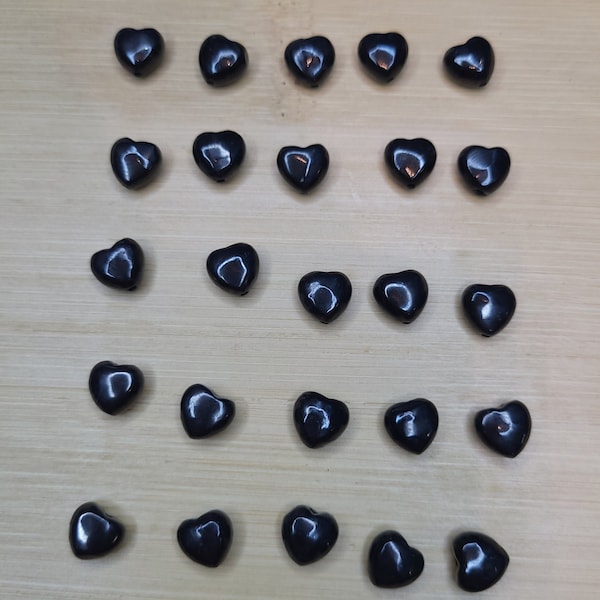 Shungite Heart Charms - Custom Bracelet Add-On