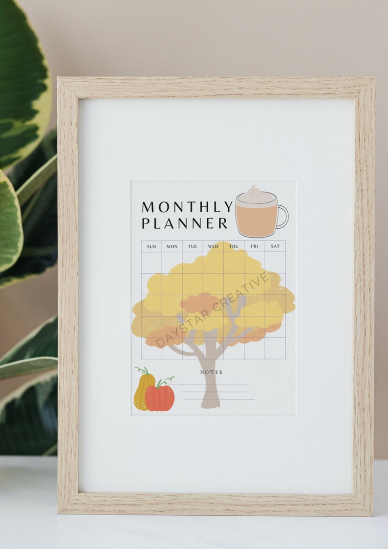 Seasons Monthly Planner | Winter, Summer, Spring, Autumn | Digital ...