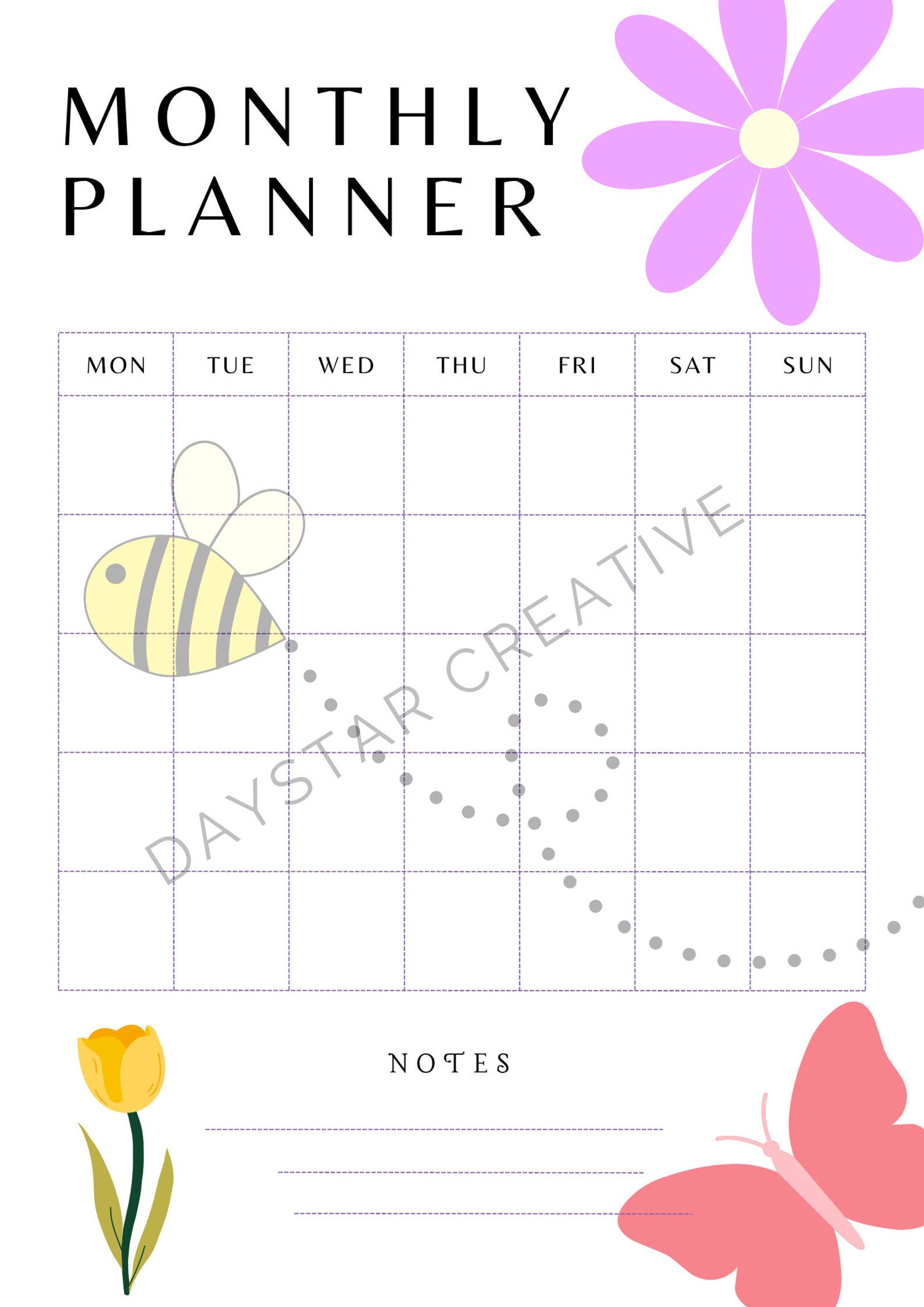Seasons Monthly Planner | Winter, Summer, Spring, Autumn | Digital ...