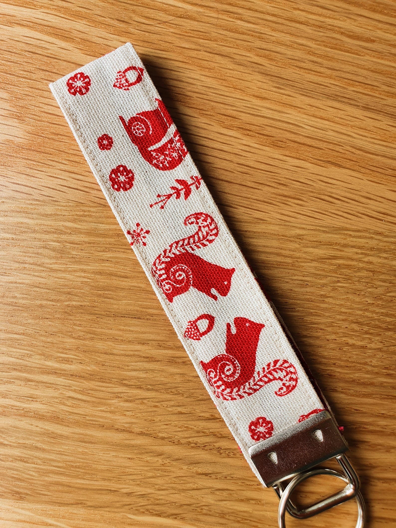 Fabric Key Fobs Fabric Keyring Wrist Fob Etsy