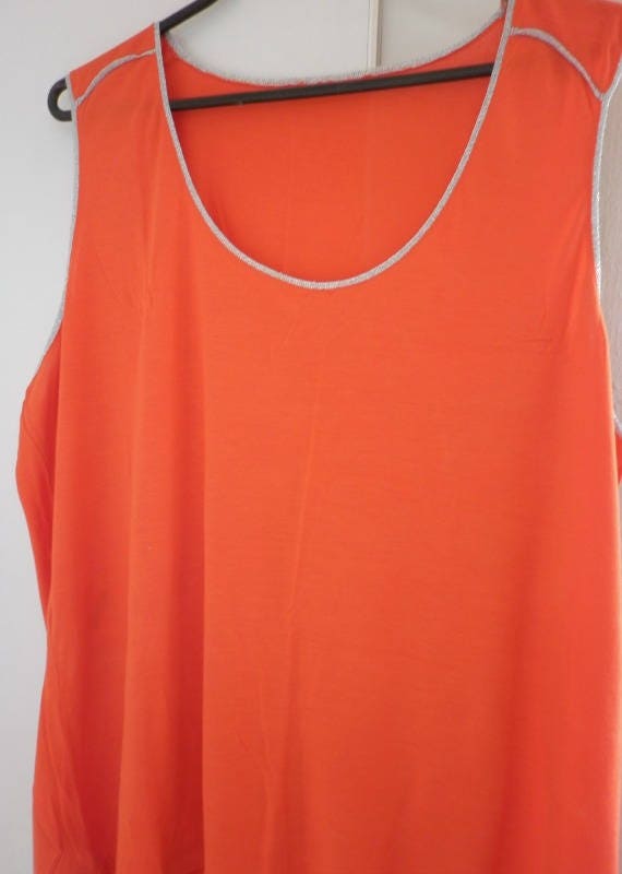 Items similar to Orange Tank,Shirt, Plus Size, Beach Wear,Summer Wear ...