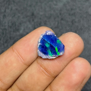 Ethiopian Black Opal Rough – Golden Amber Sunset Specimen, Intense Orange Glow (7.30 cts)